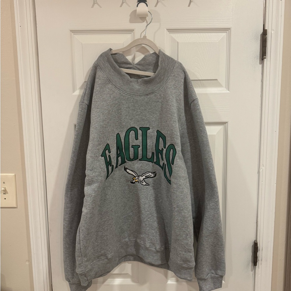 Philadelphia Eagles mock neck sweatshirt